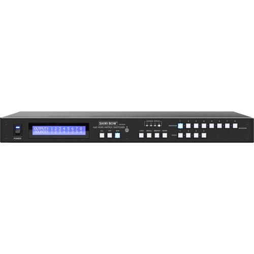 Shinybow 4 x 8 UHD 4K HDMI Matrix Routing Switcher with IR Remote
