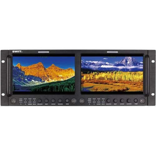 SWIT Dual 9" Full HD Rack LCD Monitor with IPS Panel