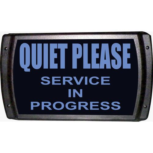American Recorder QUIET PLEASE - SERVICE IN PROGRESS Sign with LEDs