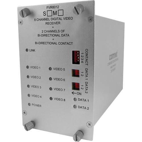 COMNET 8 Video 2 Bi-Directional Data 1 Contact Closure Single Mode Receiver