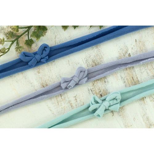 Custom Photo Props Cutie Mini Bow 3-Piece Headband Set for Baby Girls