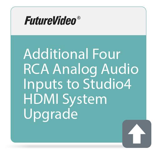 FutureVideo Additional Four RCA Analog Audio Inputs to Studio4 HDMI System Upgrade