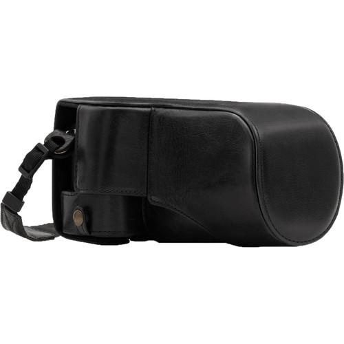 MegaGear MG1182 Ever Ready Genuine Leather Case & Strap for Canon EOS M6 & 18-55mm