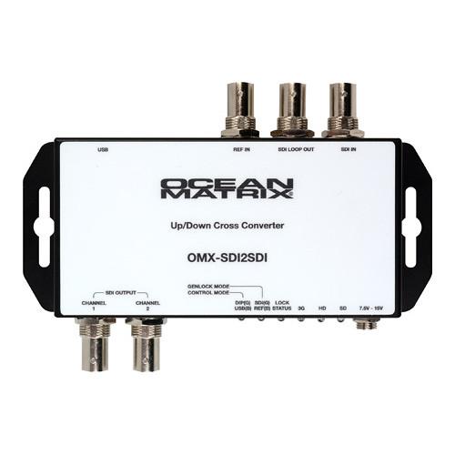 Ocean Matrix SDI to SDI Reclocking Up Down Scaling Converter with Frame Synchronization