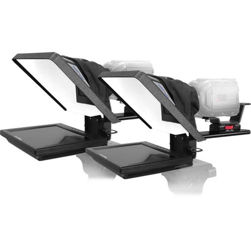 Prompter People FLEX-12 12" Rectangular Glass Teleprompter with Flip-Q Pro Software License