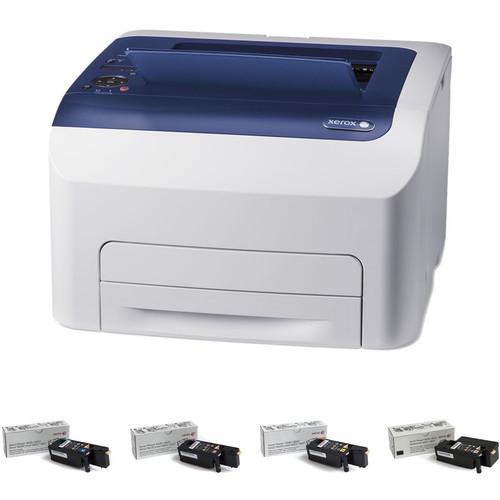 Xerox Phaser 6022 Color LED Printer with Extra Set of Toner Cartridges, Xerox, Phaser, 6022, Color, LED, Printer, with, Extra, Set, of, Toner, Cartridges