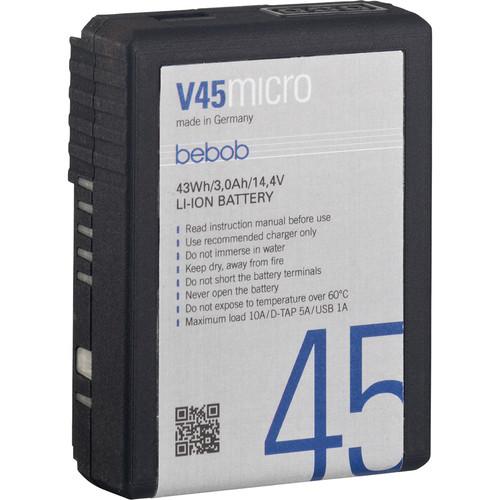 Bebob Factory GmbH V45MICRO 14.4V, 43Wh V-Mount Li-Ion Battery