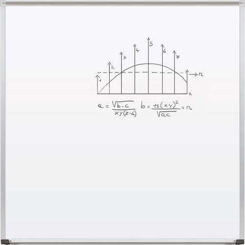 Best Rite Magne-Rite Whiteboard with Aluminum Trim & Map Rail