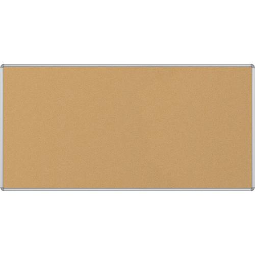 Best Rite VT Logic Natural Cork Surface Tackboard with Silver Presidential Trim