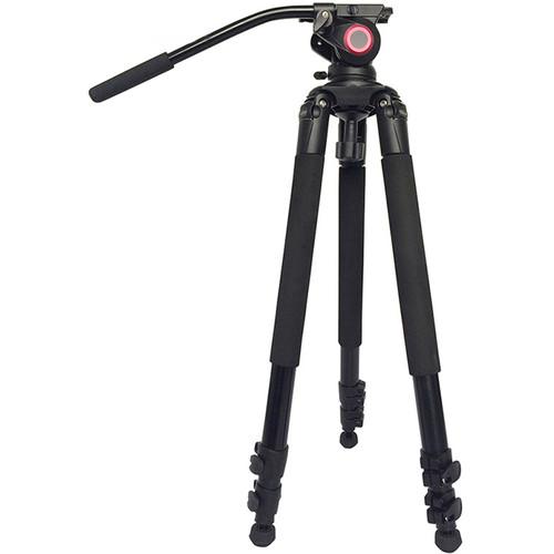 CAME-TV 701A Aluminum Video Tripod with Fluid Bowl Head