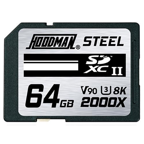 Hoodman 64GB Steel 2000x SDXC UHS-II