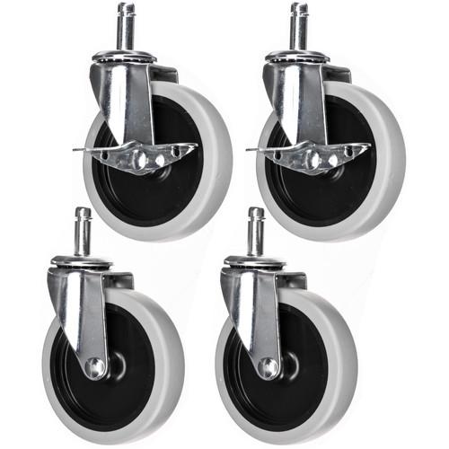 Luxor 4" HD Stem Casters 2 with Brake