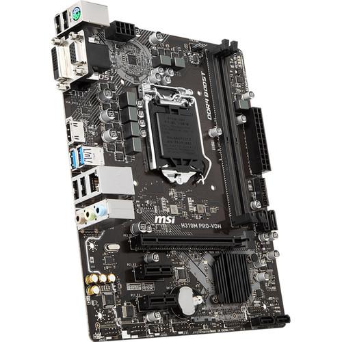 MSI H310M Pro-VDH LGA 1151 Micro-ATX Motherboard