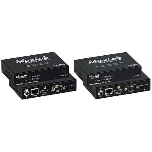 MuxLab 4K HDBaseT HDMI RS-232 Extender Kit with ARC