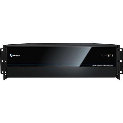 NewTek NRS16 Remote Storage Powered by SNS 16-Bay 96TB with 2x1 GBE Ports,plus 6 More Ports 1 GBE NRS-6X1G