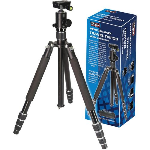 Vidpro AT-72 VentureMaxx 72" Professional Aluminum Travel Tripod with Quick Release Ball Head