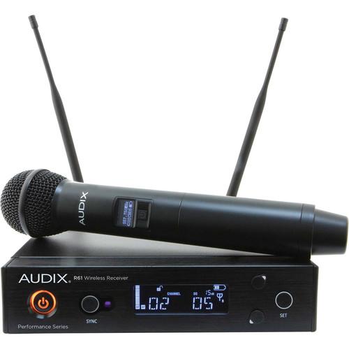Audix AP61 OM2 R61 Single-Channel True Diversity Receiver with H60 OM2 Handheld Microphone Transmitter