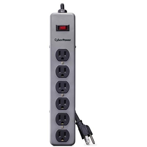CyberPower Metal Surge Protector, 6-Outlet with 8