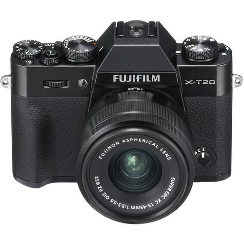 FUJIFILM X-T20 Mirrorless Digital Camera with XC 15-45mm Lens