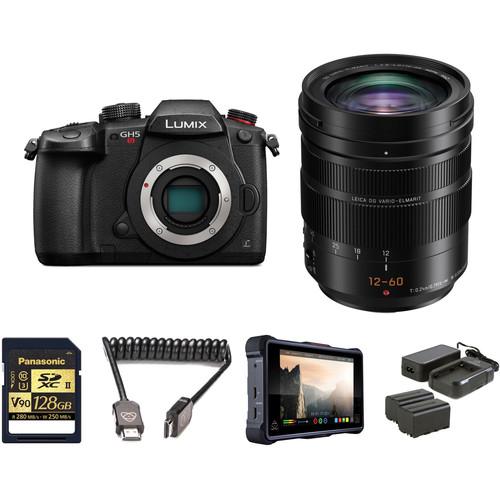 Panasonic Lumix DC-GH5S Mirrorless Micro Four Thirds Digital Camera with 12-60mm Lens Pro HDR Kit