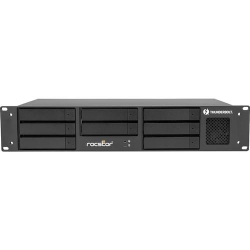 Rocstor Rocpro RT38 Enclosure 8-Bay Rackmount Raid Dual Thunderbolt 3 Mini DP