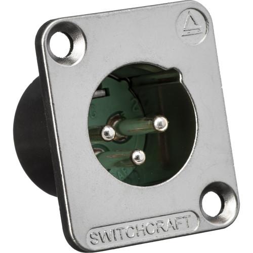 Switchcraft DE Series 3-Pin XLR Male Panel Mount Connector