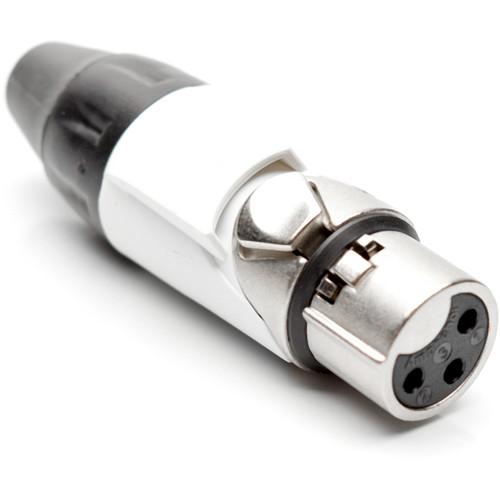 Amphenol AX3F9M 3-Pole Female XLR Connector with Satin-Nickel Finish