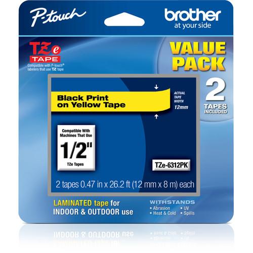 Brother TZe631 Laminated Tape for P-Touch Labelers