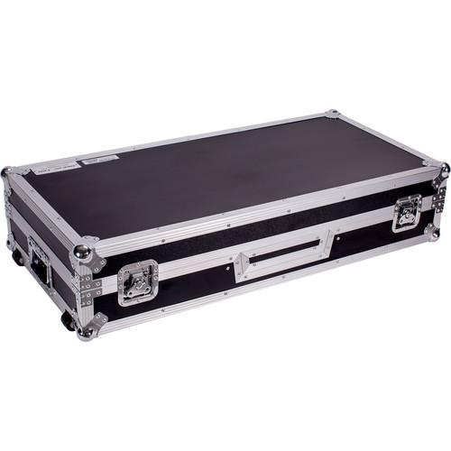 DeeJay LED Fly Drive DJ Coffin Case for Two Turntables in Battle Style Position and One Rane Sixty-One Mixer