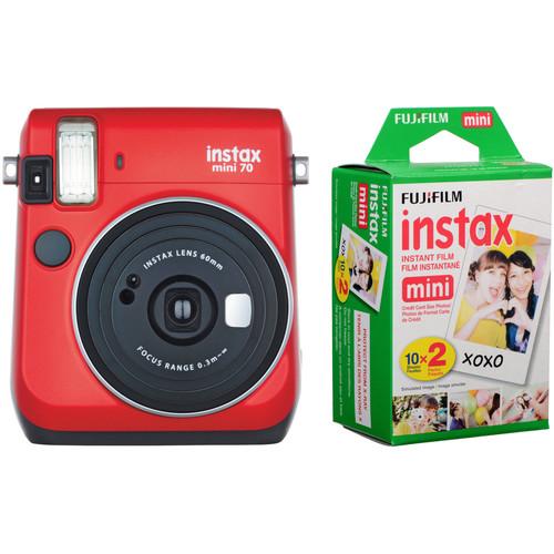 FUJIFILM INSTAX Mini 70 Instant Film Camera with 20 Sheets Film Kit