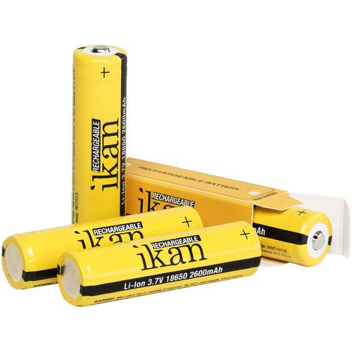 ikan 18650 Universal Rechargeable 3.7V 2600mAh Li-ion Battery
