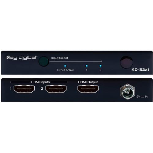 Key-Digital 2x1 4K HDMI Switcher