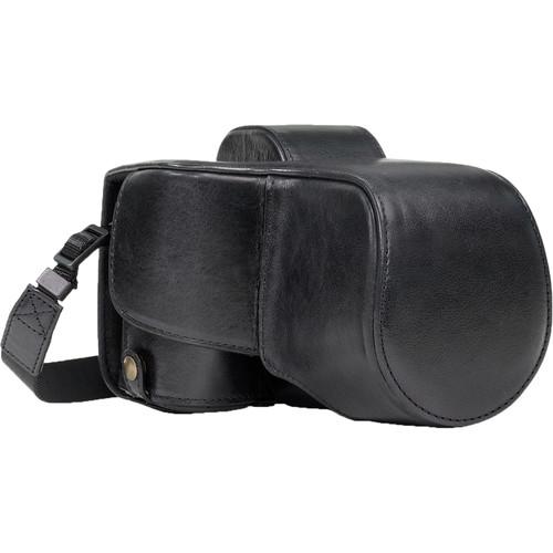 MegaGear Ever Ready Half-Bottom Protective Leather Case for Sony Alpha A7S II, A7R II, A7 II