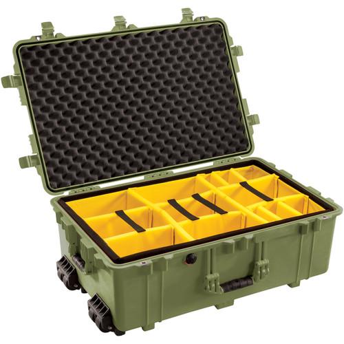Pelican 1654 Waterproof 1650 Case with Yellow and Black Divider Set