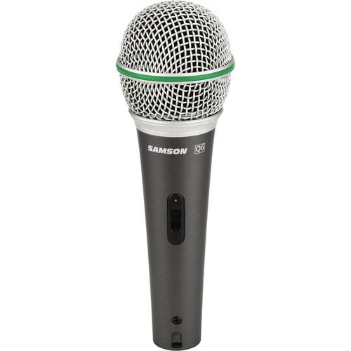Samson Q6 Dynamic Handheld Mic with On Off Switch