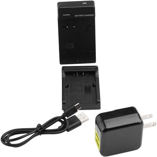 ikan Single DV Battery Charger and USB Wall Adapter with Panasonic D54 Plate