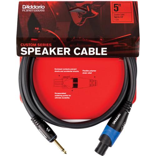 Planet Waves Custom Series Twist Connector to 1 4" Plug Speaker Cable