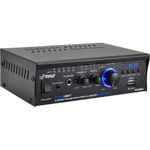 Pyle Pro Mini Blue-Series Stereo 240W Home Theater Power Amplifier with Bluetooth
