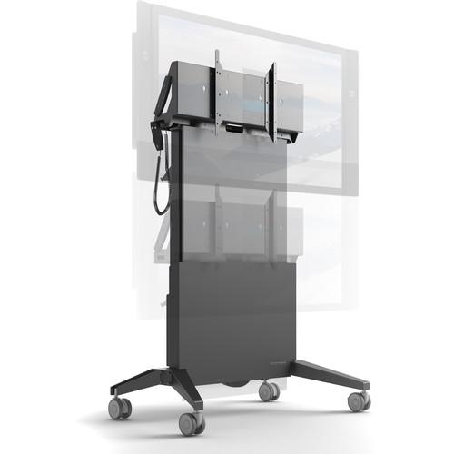 Salamander Designs Large Electric Lift Mobile Display Stand for Up to 65" Displays