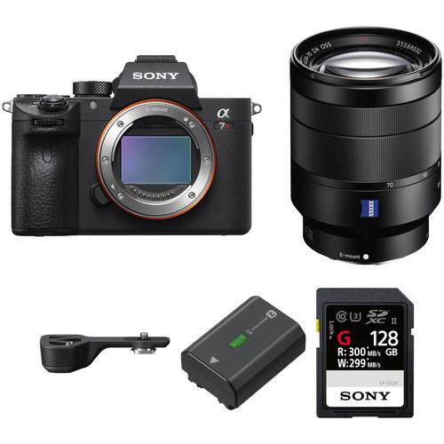 Sony Alpha a7R III Mirrorless Digital Camera with 24-70mm f 4 Lens, Grip Extension, and Accessories Kit