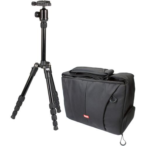 Sunpak TravelLite 50 Reverse-Folding Tripod with TravelSmart System Bag Kit