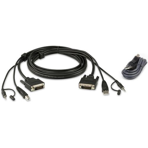 ATEN 6' Single Display DVI-D Secure KVM Cable Kit, ATEN, 6', Single, Display, DVI-D, Secure, KVM, Cable, Kit