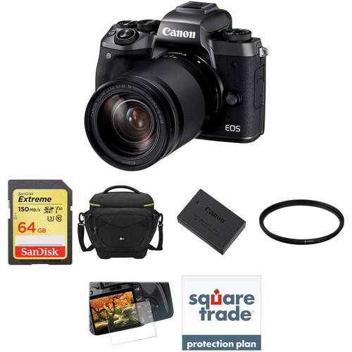 Canon EOS M5 Mirrorless Digital Camera with 18-150mm Lens Deluxe Kit