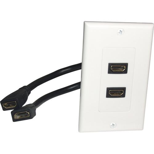 Comprehensive HDMI Dual-Pigtail Wall Plate