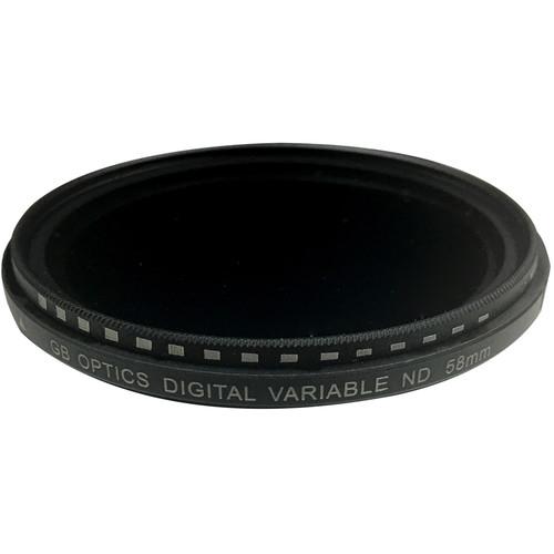 GB Optics 58mm Slim Variable Neutral Density 0.6 to 2.4 Filter