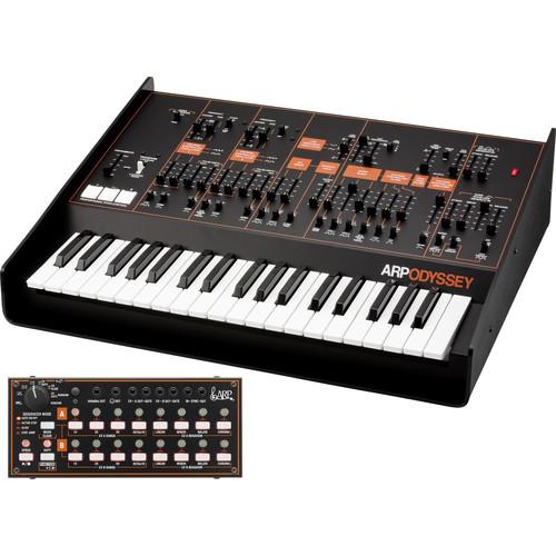 Korg ARP Odyssey FSQ Rev3 Full-Sized Analog Synthesizer with SQ-1 Step Sequencer