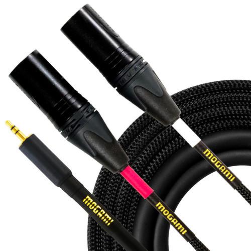 Mogami Gold 3.5mm TRS Male to Dual XLR Male Y-Cable