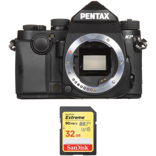 Pentax KP DSLR Camera Body with Accessory Kit