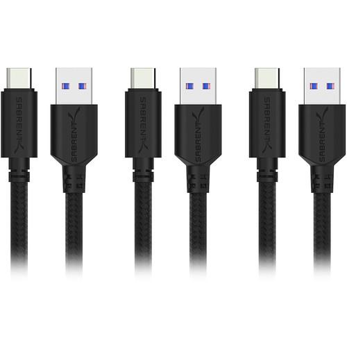 Sabrent USB 3.1 Gen 1 Type-A Male to Type-C Male Sync and Charge Cable