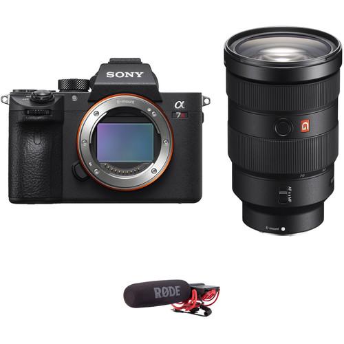 Sony Alpha a7R III Mirrorless Digital Camera with 24-70mm f 2.8 Lens and Microphone Kit